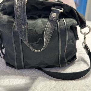 Coach , cloth , long and short straps , no stains , used few times